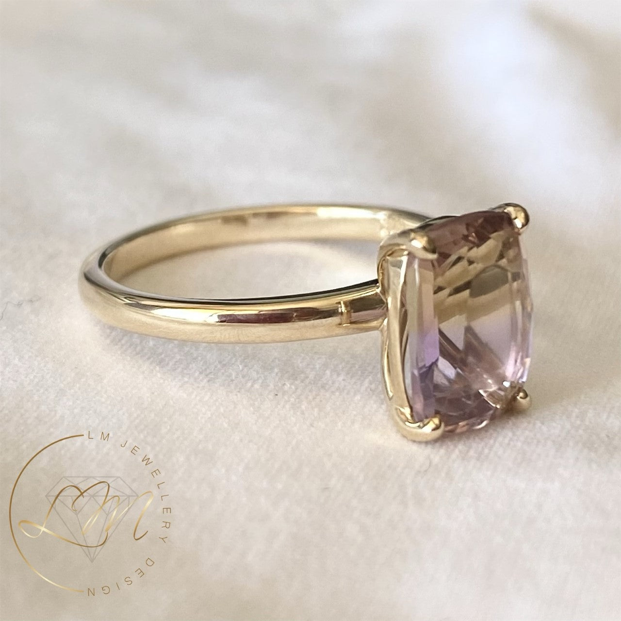 9ct Yellow Gold Ametrine Ring