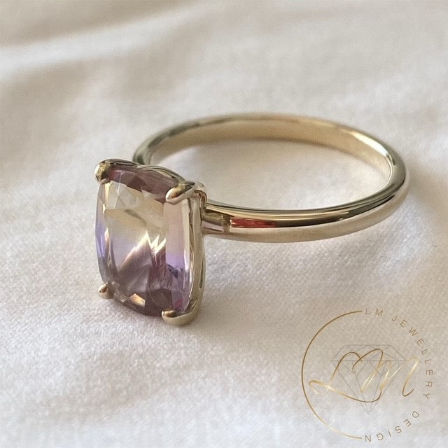 9ct Yellow Gold Ametrine Ring