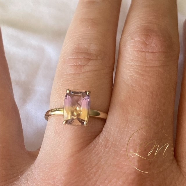 9ct Yellow Gold Ametrine Ring