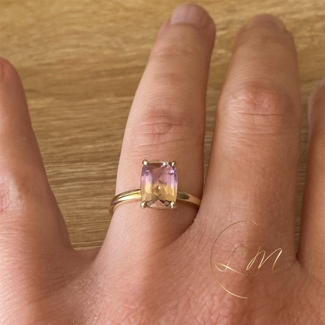 9ct Yellow Gold Ametrine Ring