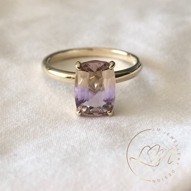 9ct Yellow Gold Ametrine Ring